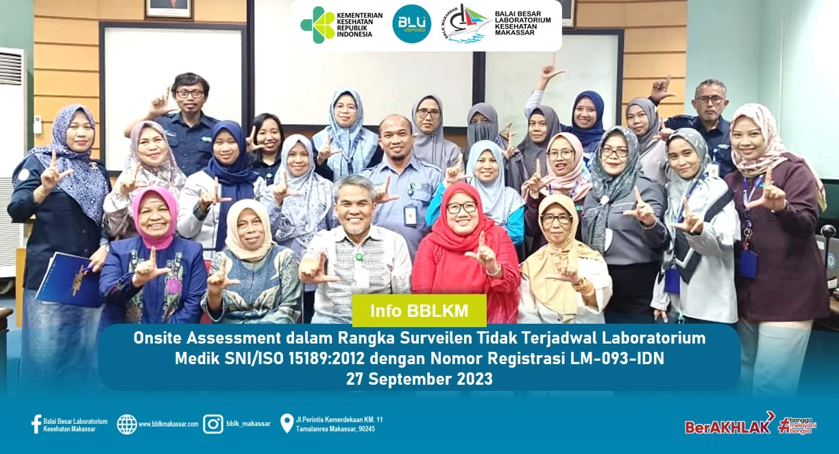 Onsite Assessment Dalam Rangka Surveilen Tidak Terjadwal Akreditasi SNI ...