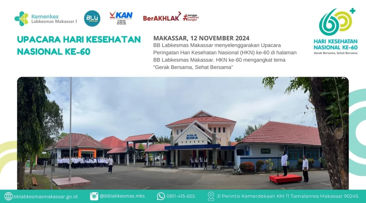 upacara hari kesehatan nasional hkn ke 60