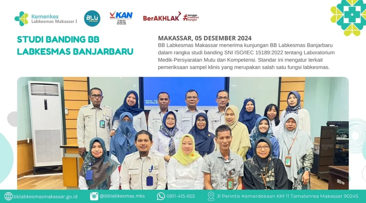 studi banding bb labkesmas banjarbaru di bb labkesmas makassar