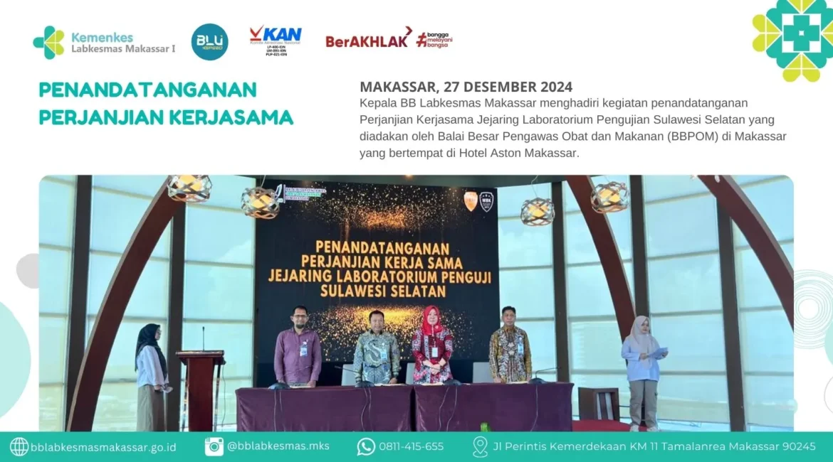 Penandatanganan perjanjian kerja sama jejaring lab penguji