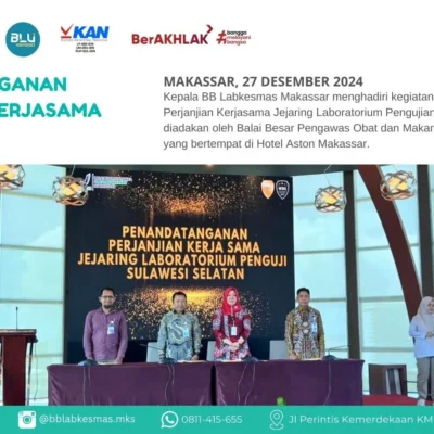 Penandatanganan perjanjian kerja sama jejaring lab penguji