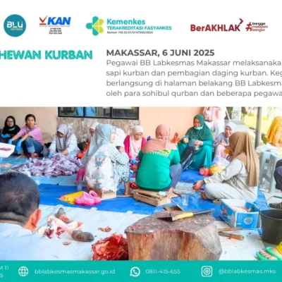 Pemotongan hewan kurban 2025