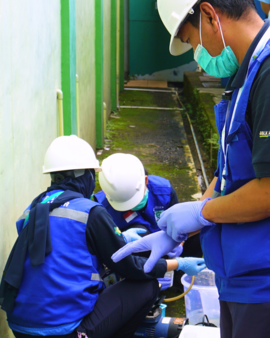 Ilustrasi Pengambilan dan Pemeriksaan Sampel Lingkungan