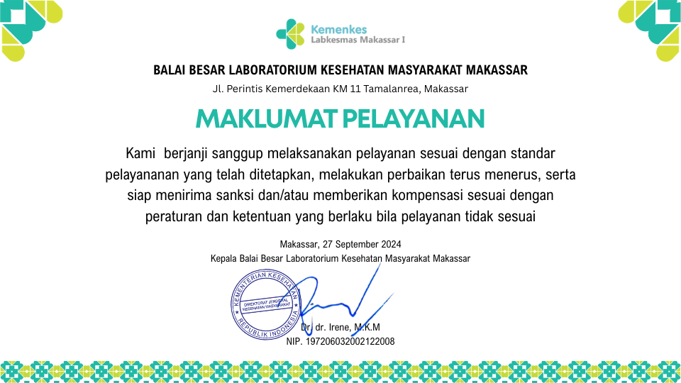 Pop Up Maklumat pelayanan